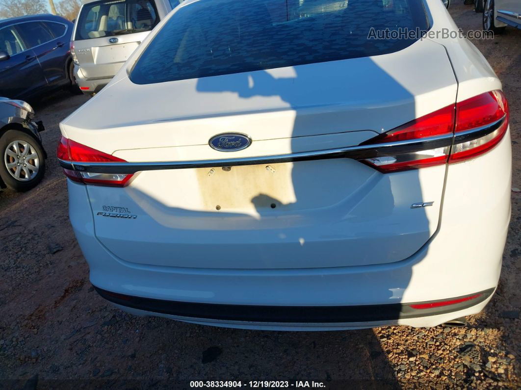 2017 Ford Fusion Se Белый vin: 3FA6P0H76HR410777