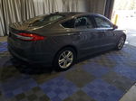 2018 Ford Fusion Se Gray vin: 3FA6P0H76JR117564