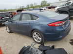 2018 Ford Fusion Se Blue vin: 3FA6P0H76JR166389