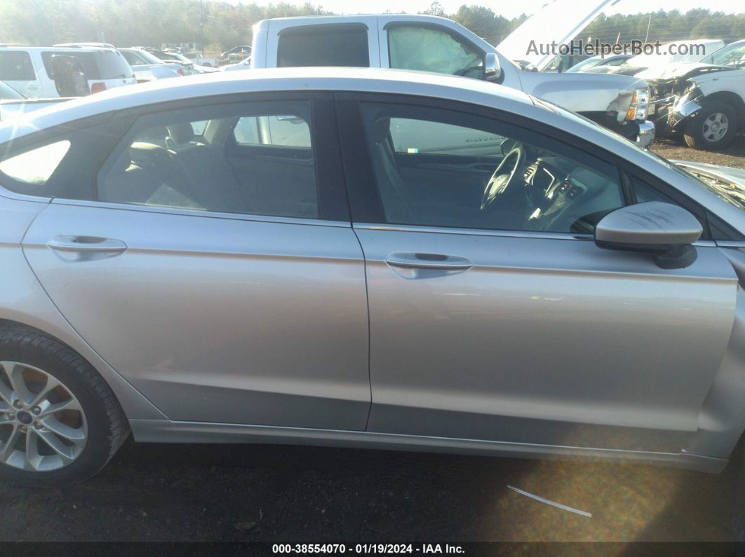 2019 Ford Fusion Se Silver vin: 3FA6P0H76KR218993