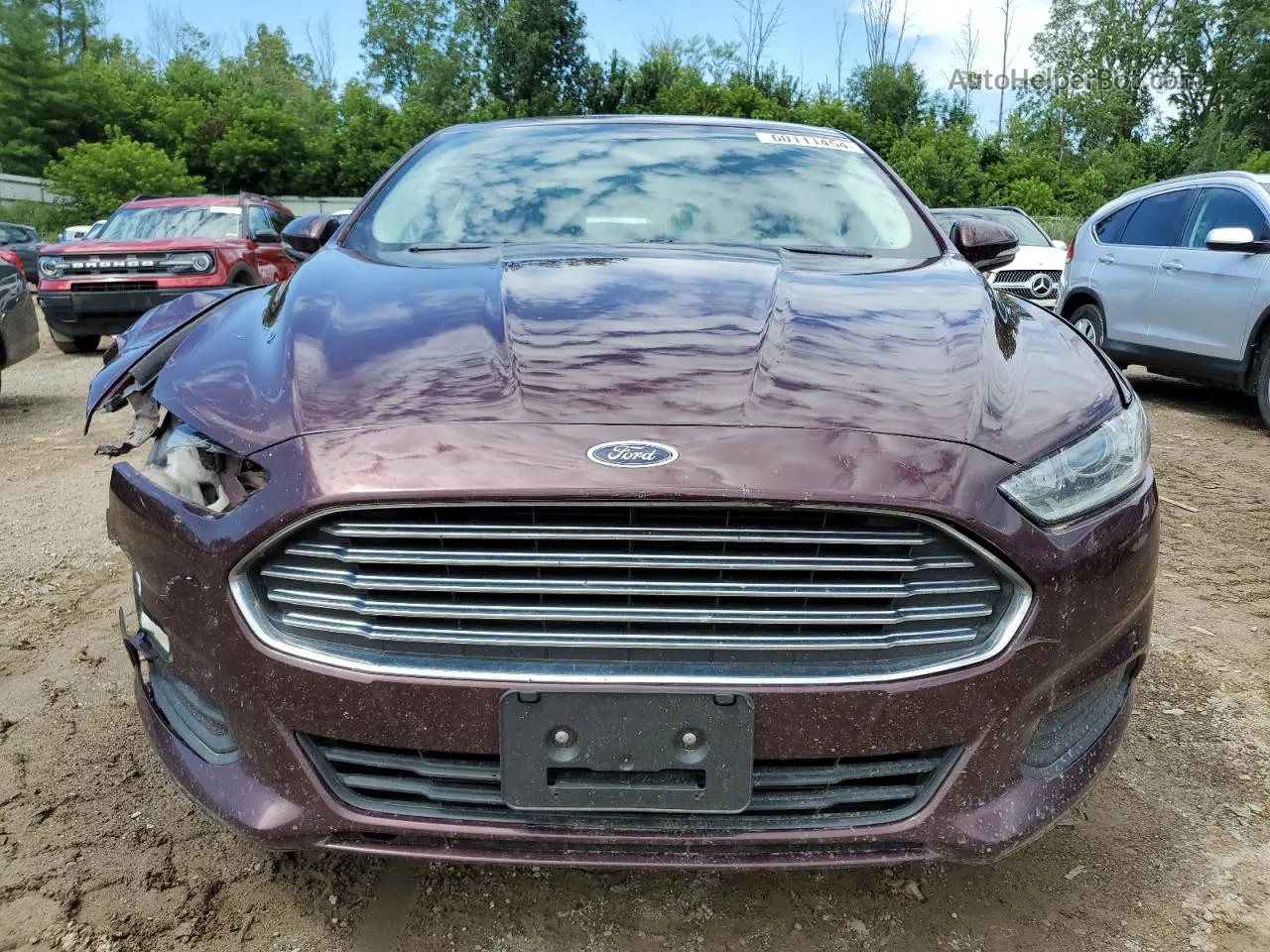 2013 Ford Fusion Se Red vin: 3FA6P0H77DR100647