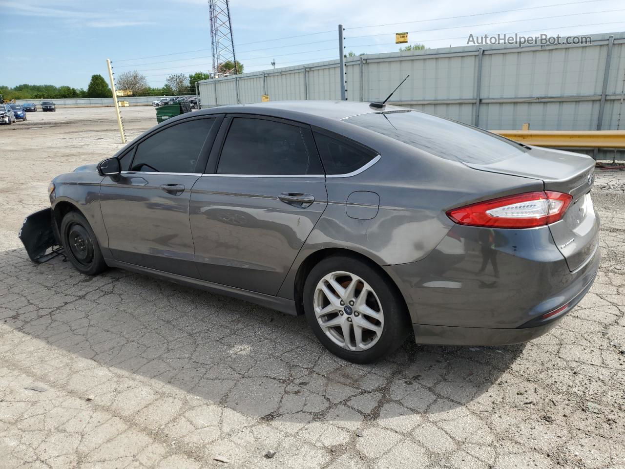 2013 Ford Fusion Se Gray vin: 3FA6P0H77DR124902