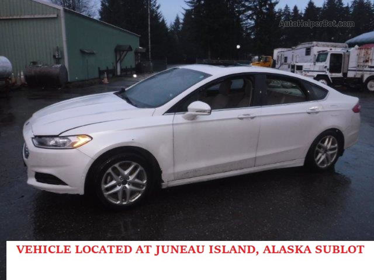 2013 Ford Fusion Se Белый vin: 3FA6P0H77DR143241