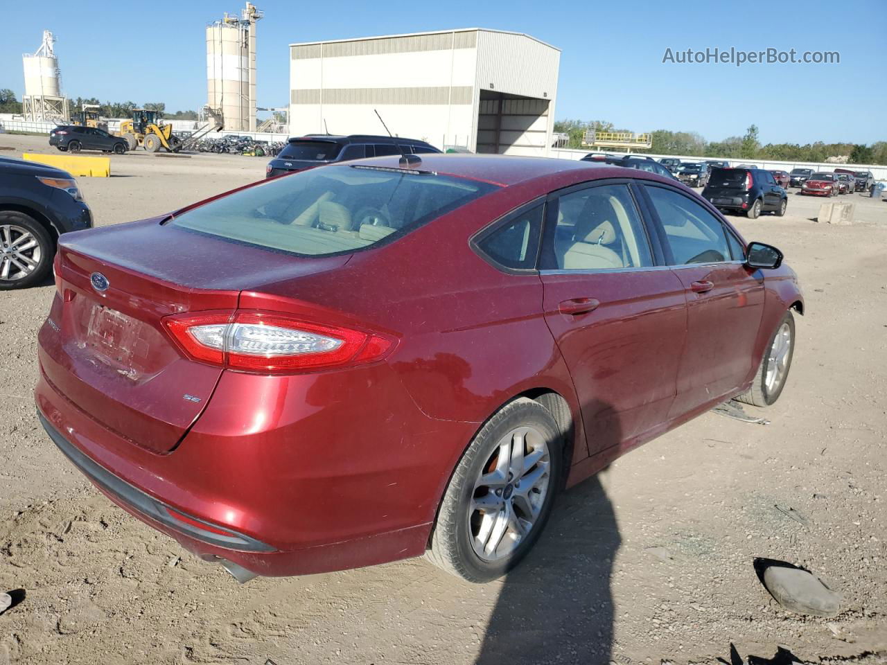 2013 Ford Fusion Se Red vin: 3FA6P0H77DR156796