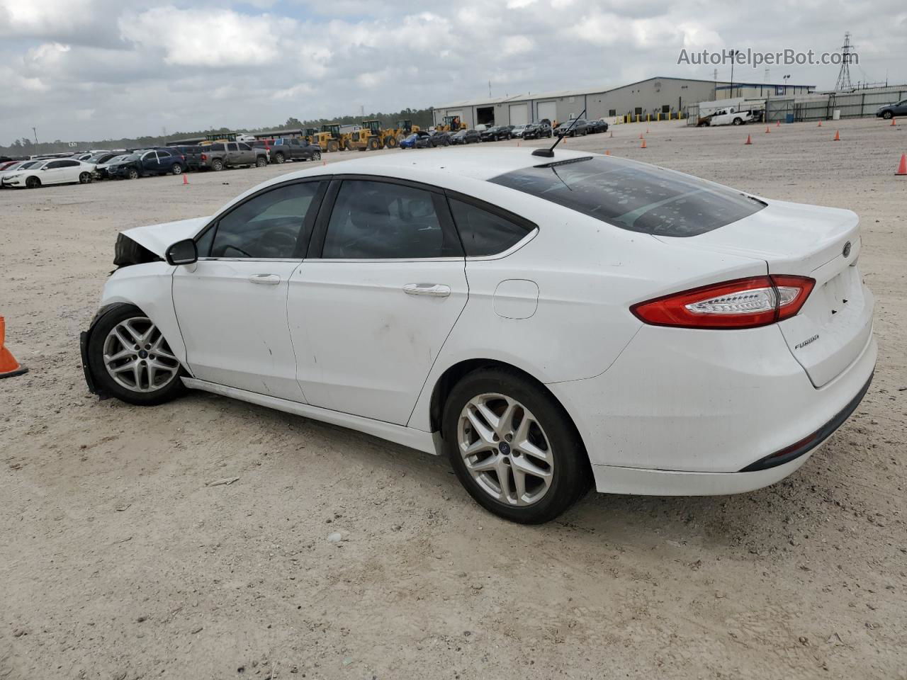 2013 Ford Fusion Se White vin: 3FA6P0H77DR283015