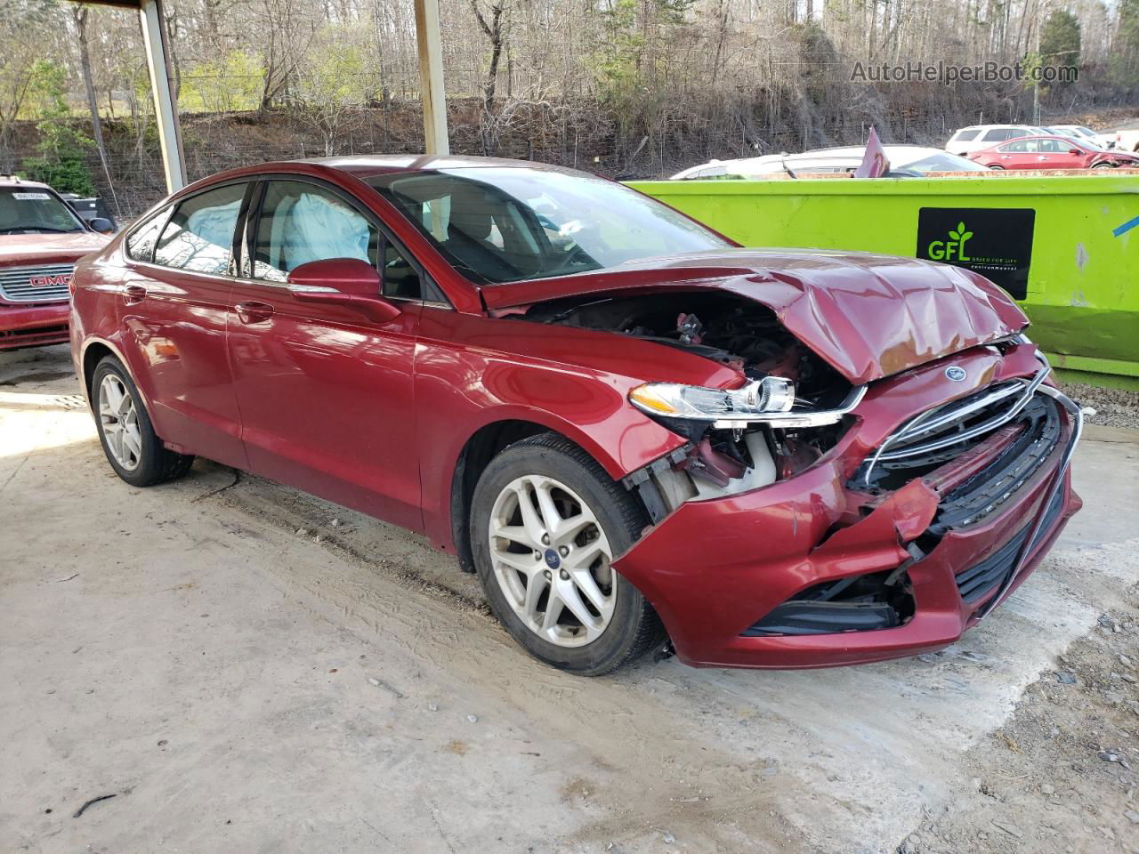 2013 Ford Fusion Se Red vin: 3FA6P0H77DR375435