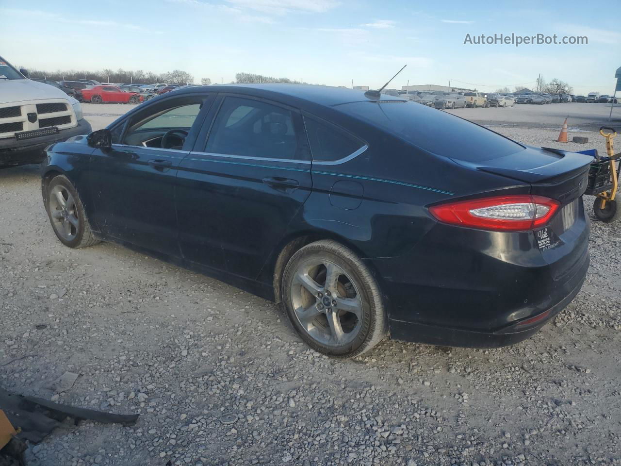 2014 Ford Fusion Se Black vin: 3FA6P0H77ER134881