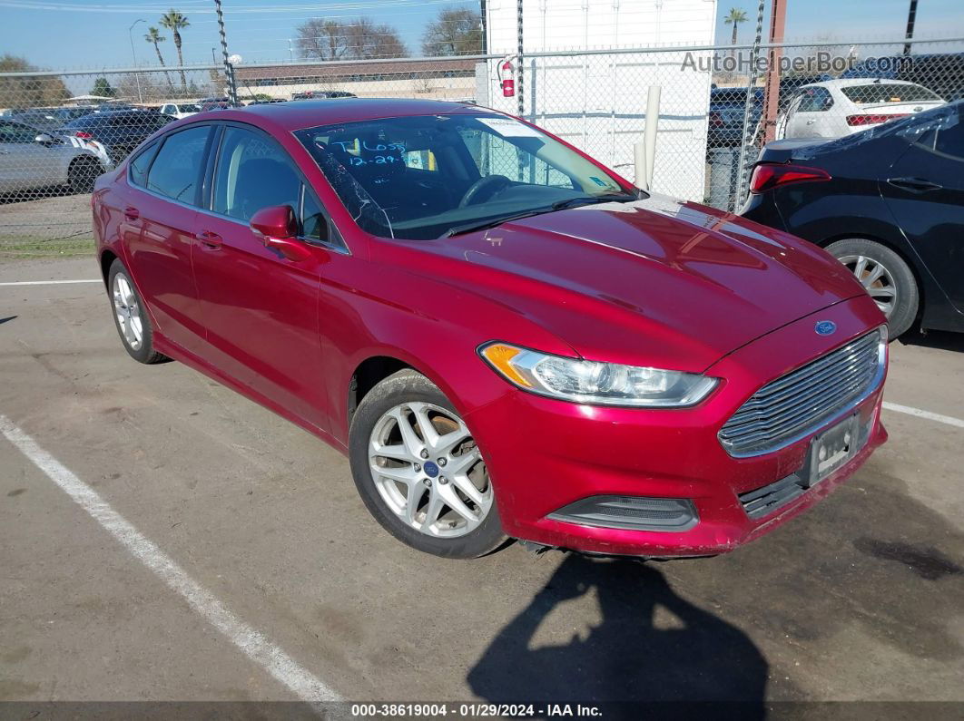 2014 Ford Fusion Se Maroon vin: 3FA6P0H77ER142575