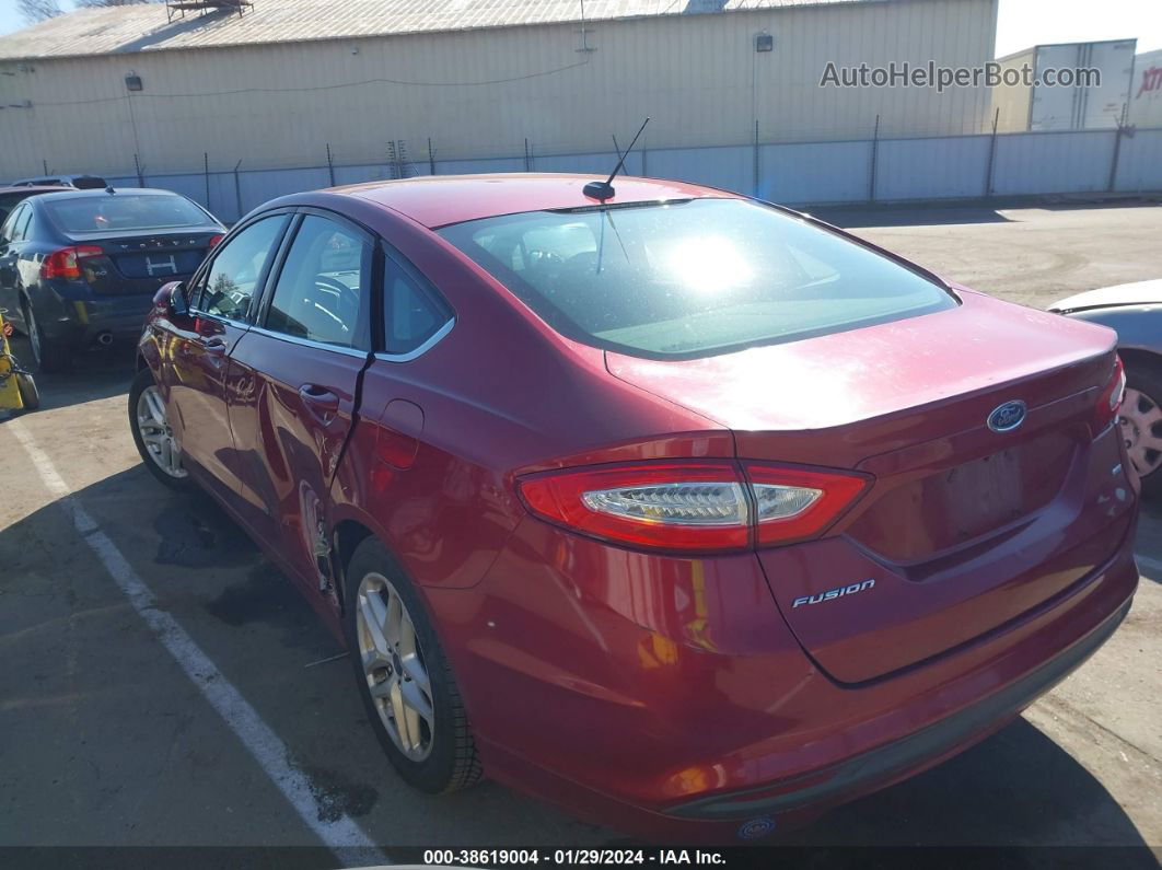 2014 Ford Fusion Se Maroon vin: 3FA6P0H77ER142575