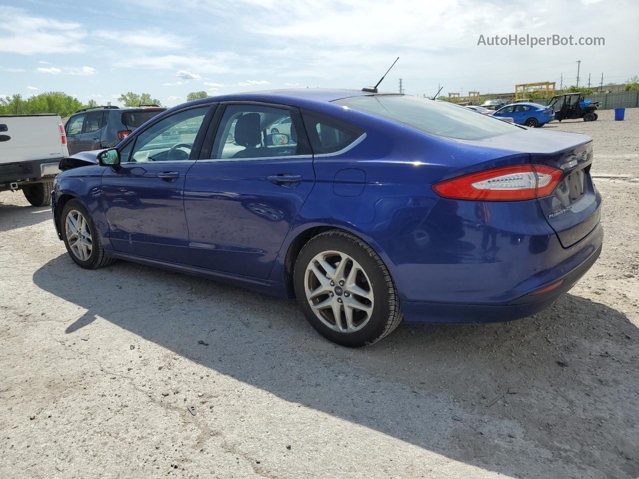 2014 Ford Fusion Se Blue vin: 3FA6P0H77ER165547