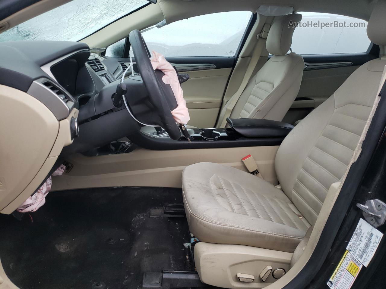 2014 Ford Fusion Se Черный vin: 3FA6P0H77ER277877