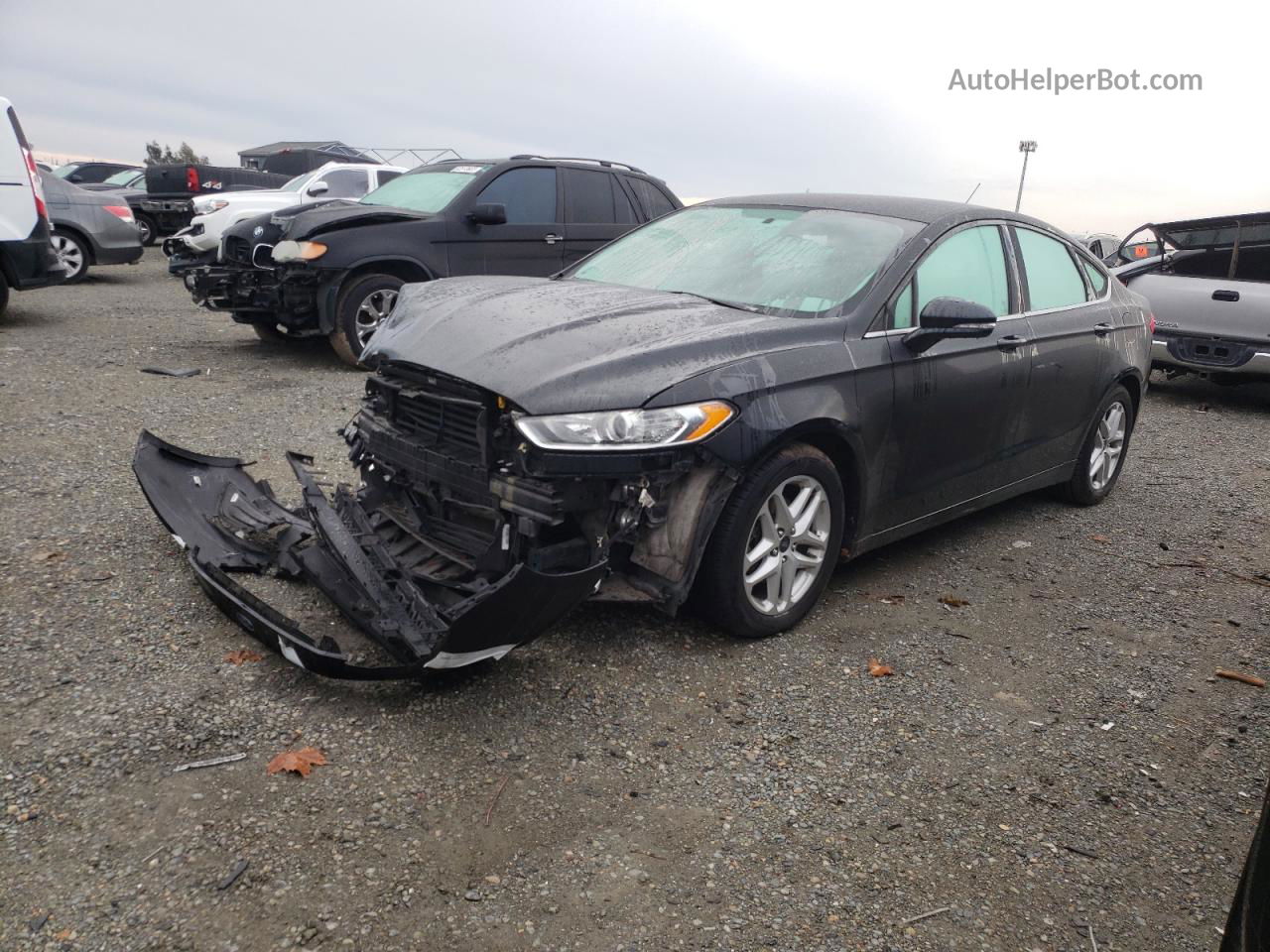 2014 Ford Fusion Se Black vin: 3FA6P0H77ER277877