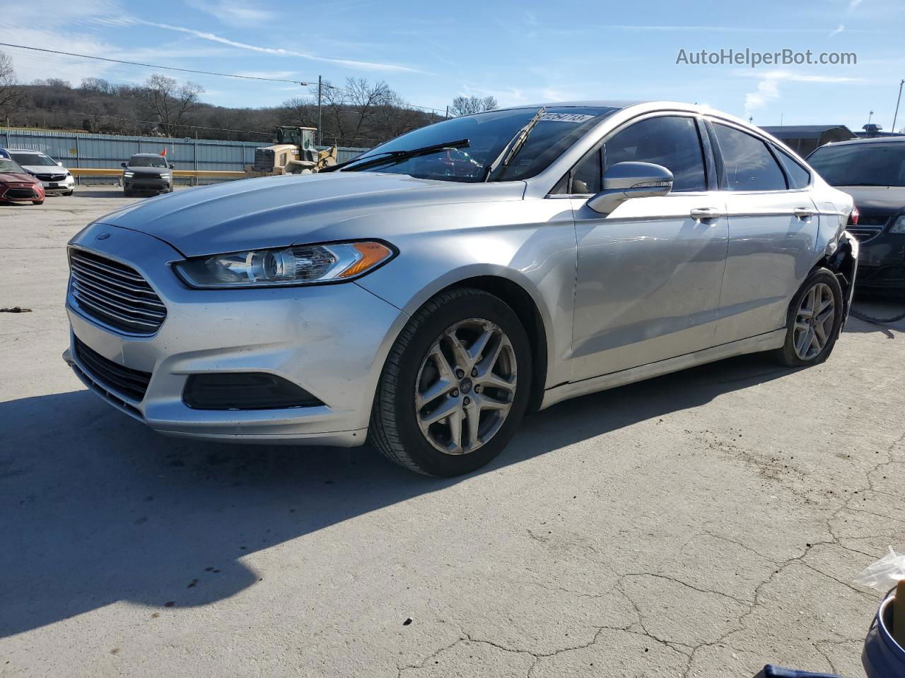 2014 Ford Fusion Se Серебряный vin: 3FA6P0H77ER294419