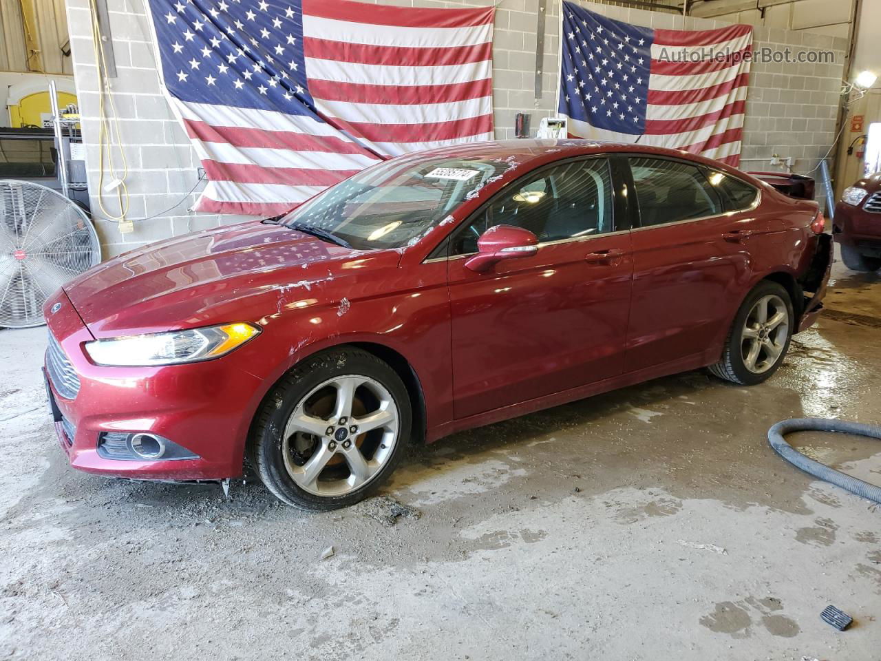 2014 Ford Fusion Se Красный vin: 3FA6P0H77ER387862