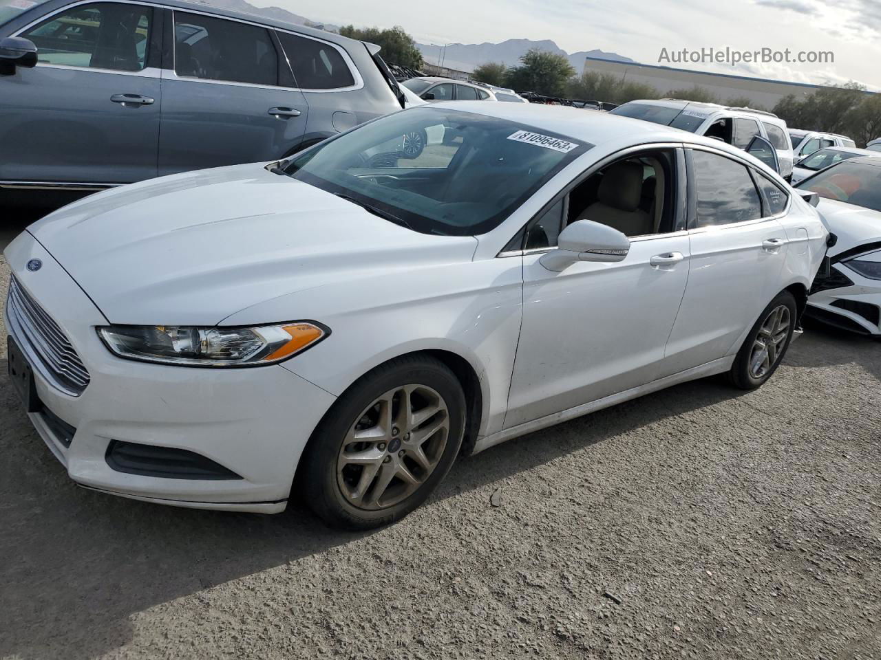 2015 Ford Fusion Se White vin: 3FA6P0H77FR128757