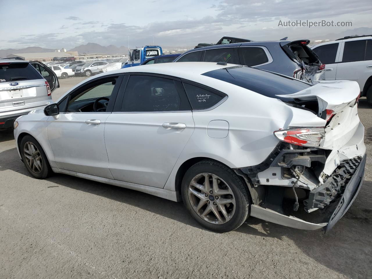 2015 Ford Fusion Se White vin: 3FA6P0H77FR128757