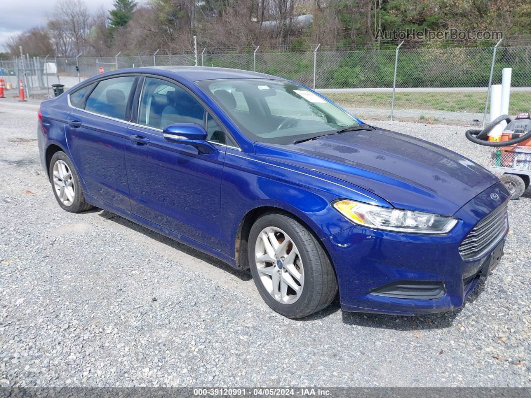 2015 Ford Fusion Se Синий vin: 3FA6P0H77FR146255