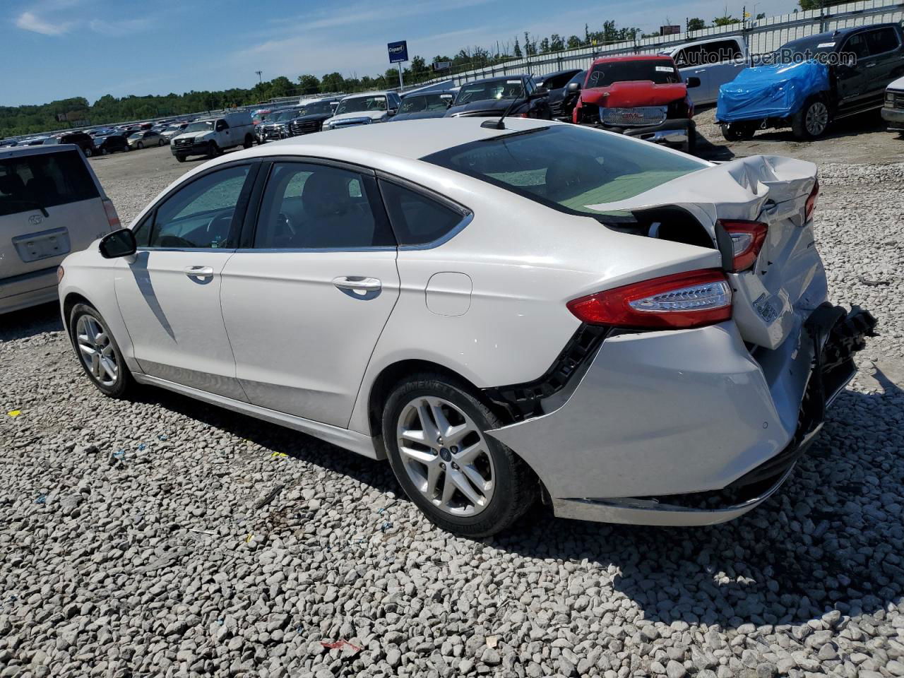 2015 Ford Fusion Se White vin: 3FA6P0H77FR192605