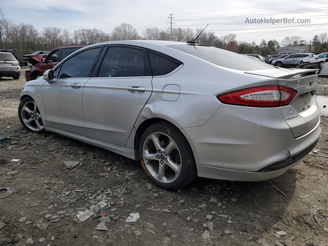 2015 Ford Fusion Se Silver vin: 3FA6P0H77FR220001