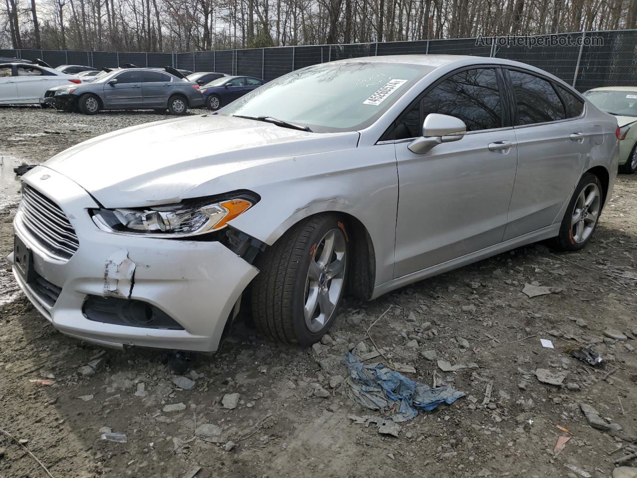 2015 Ford Fusion Se Silver vin: 3FA6P0H77FR220001