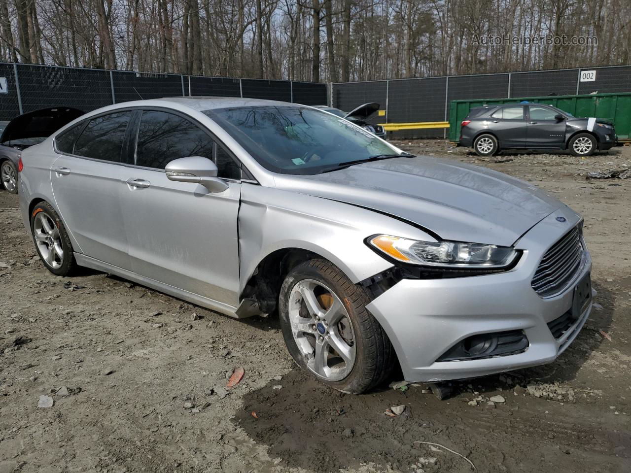 2015 Ford Fusion Se Silver vin: 3FA6P0H77FR220001