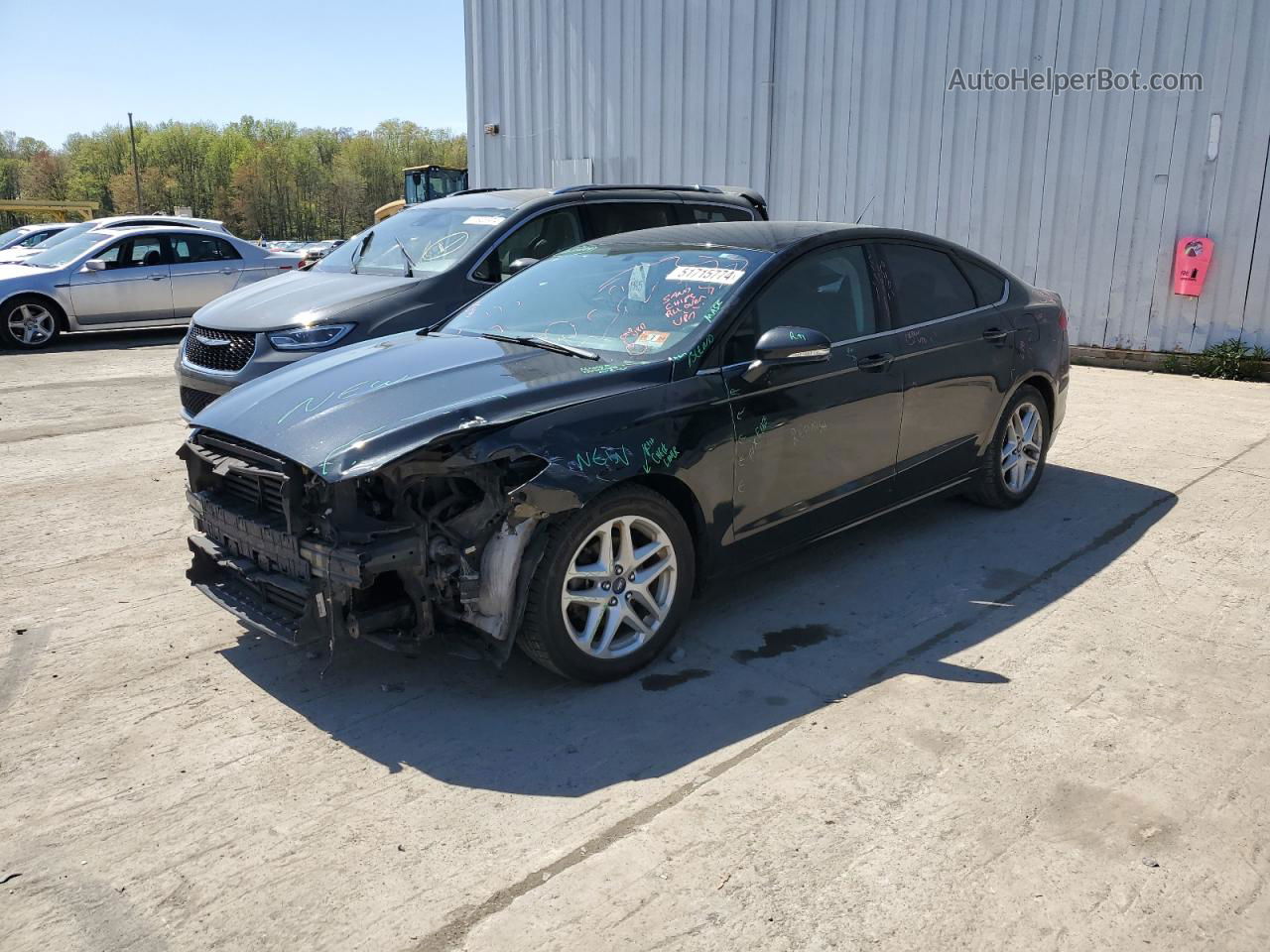 2015 Ford Fusion Se Black vin: 3FA6P0H77FR258652