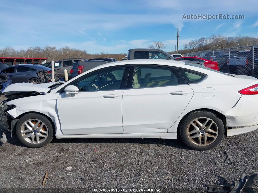 2015 Ford Fusion Se White vin: 3FA6P0H77FR265309