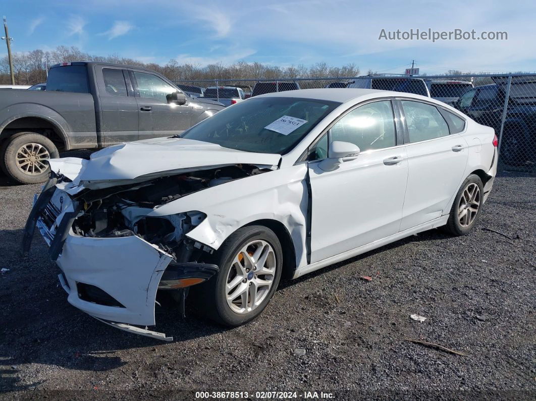 2015 Ford Fusion Se White vin: 3FA6P0H77FR265309