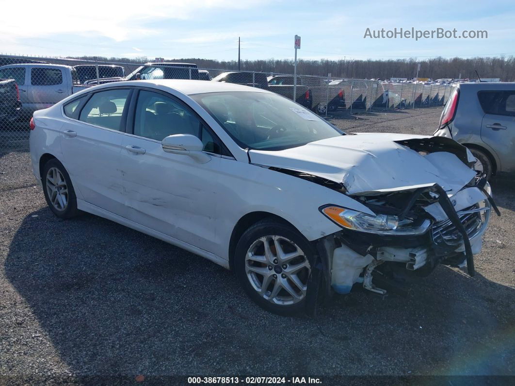 2015 Ford Fusion Se White vin: 3FA6P0H77FR265309