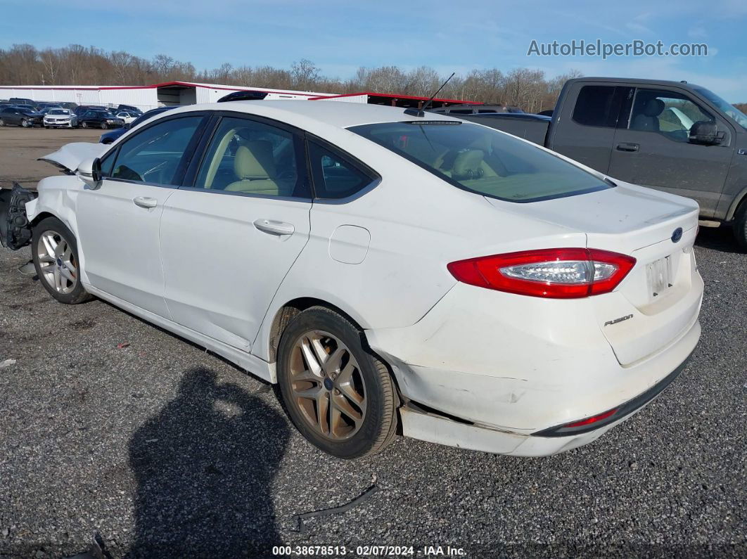 2015 Ford Fusion Se White vin: 3FA6P0H77FR265309