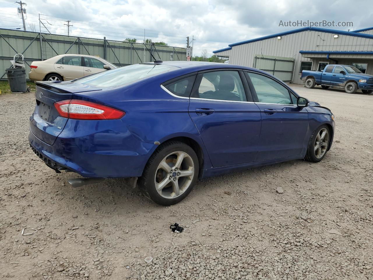 2015 Ford Fusion Se Blue vin: 3FA6P0H77FR300057