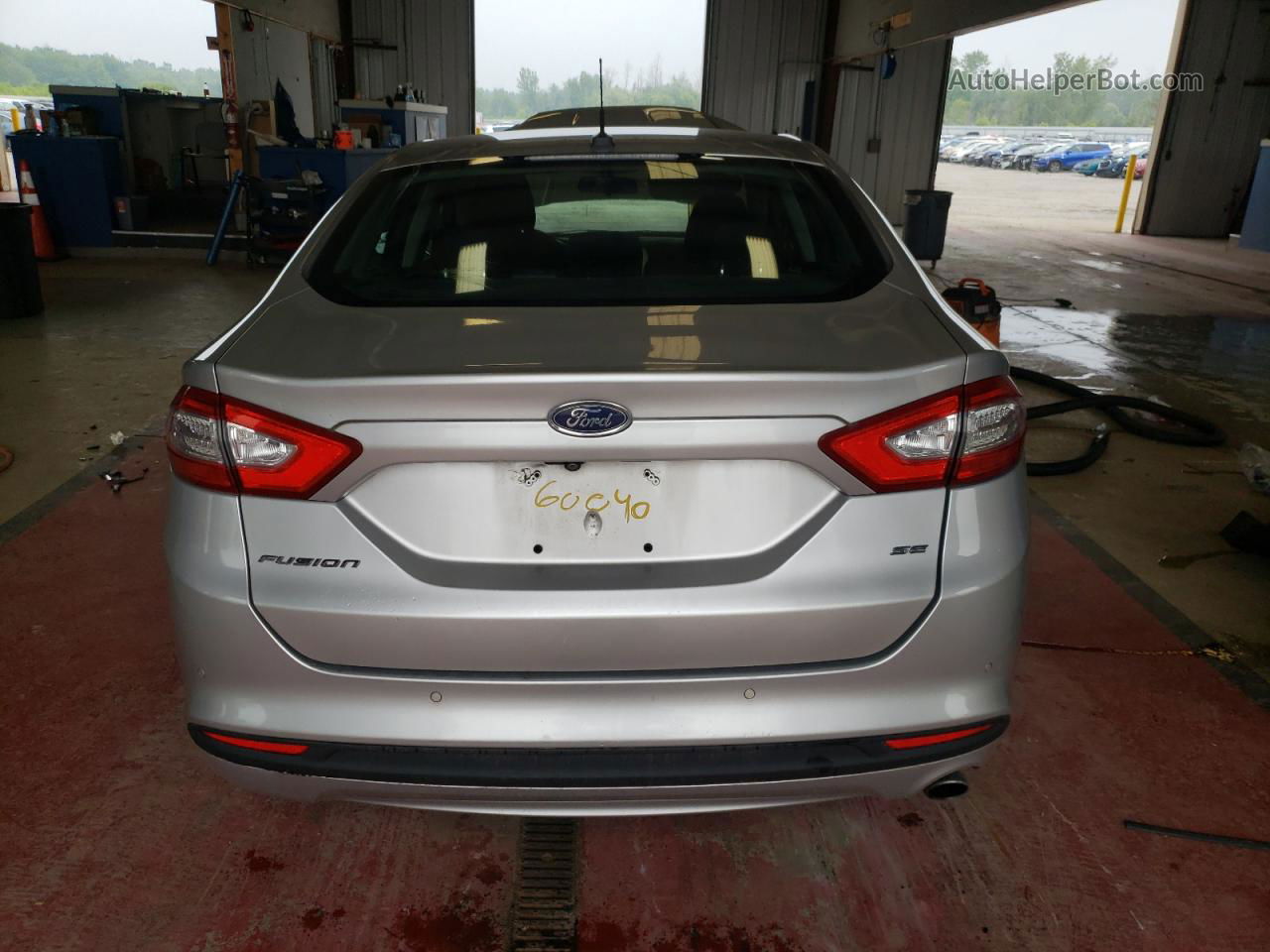 2016 Ford Fusion Se Silver vin: 3FA6P0H77GR125178