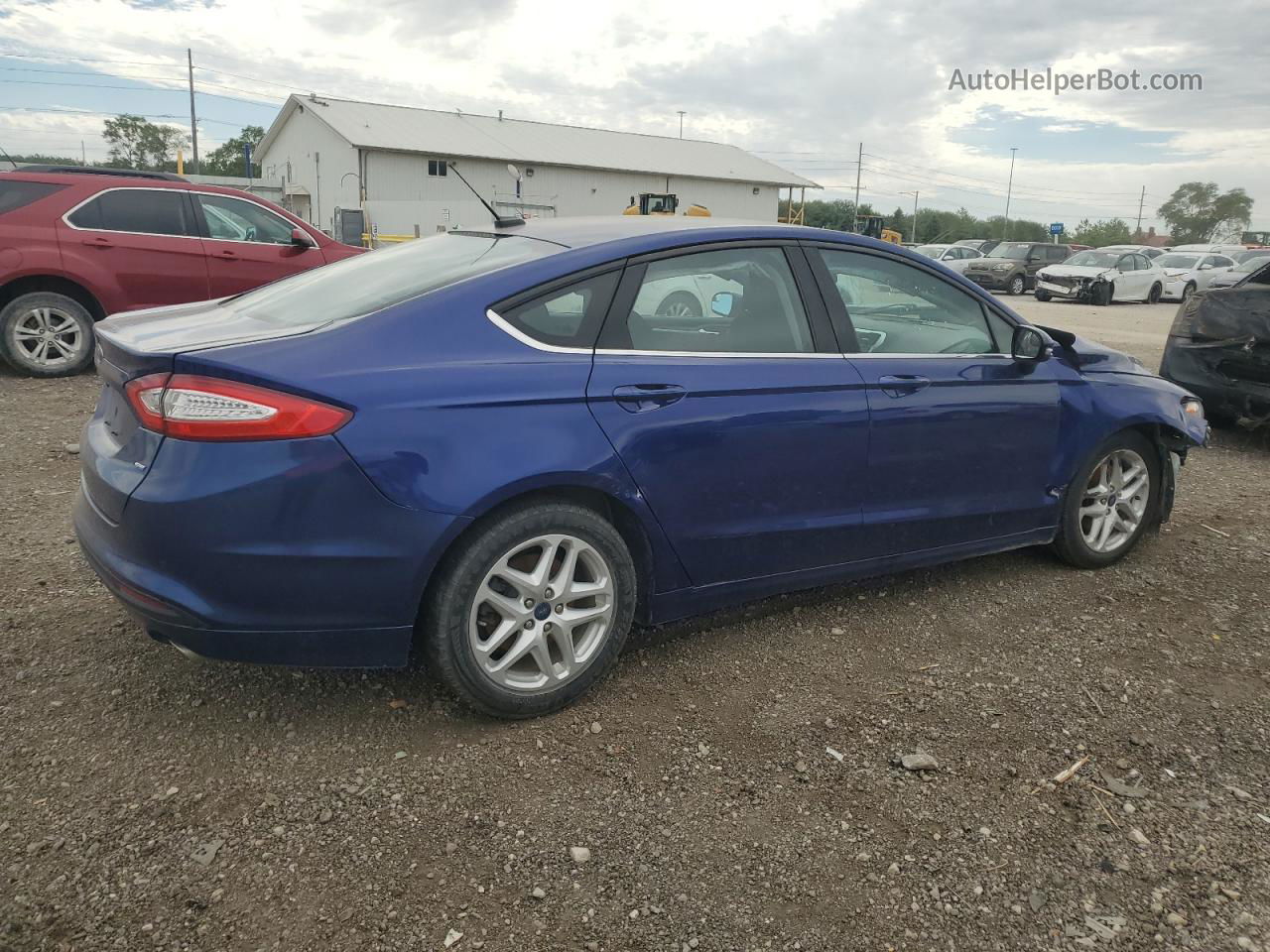 2016 Ford Fusion Se Blue vin: 3FA6P0H77GR254182