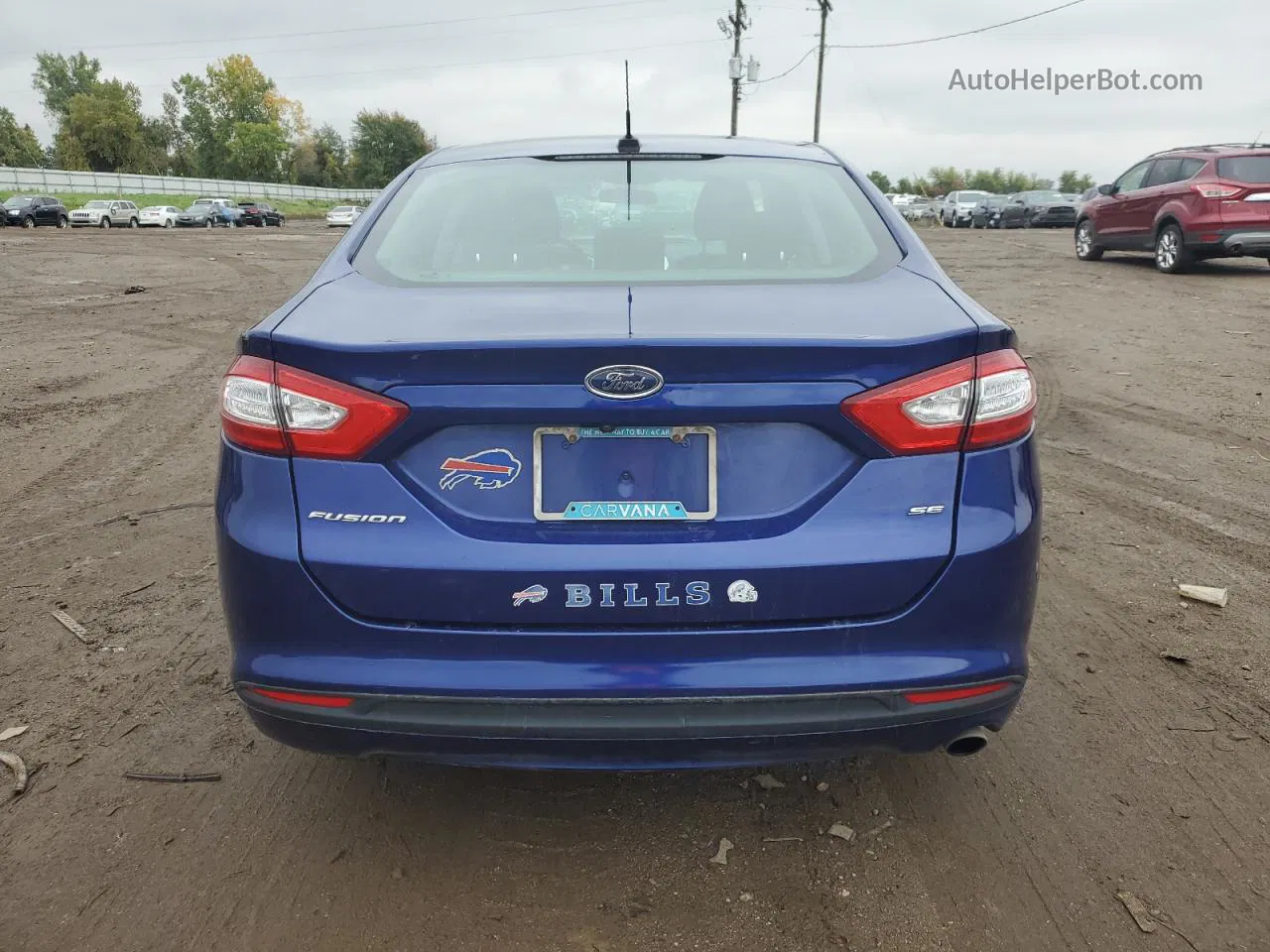 2016 Ford Fusion Se Blue vin: 3FA6P0H77GR317555