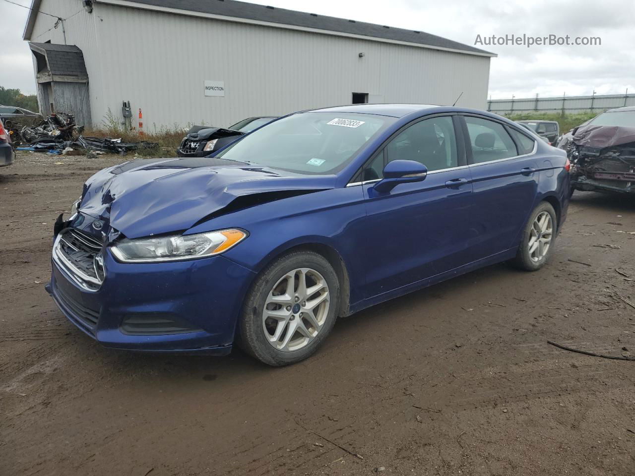 2016 Ford Fusion Se Blue vin: 3FA6P0H77GR317555