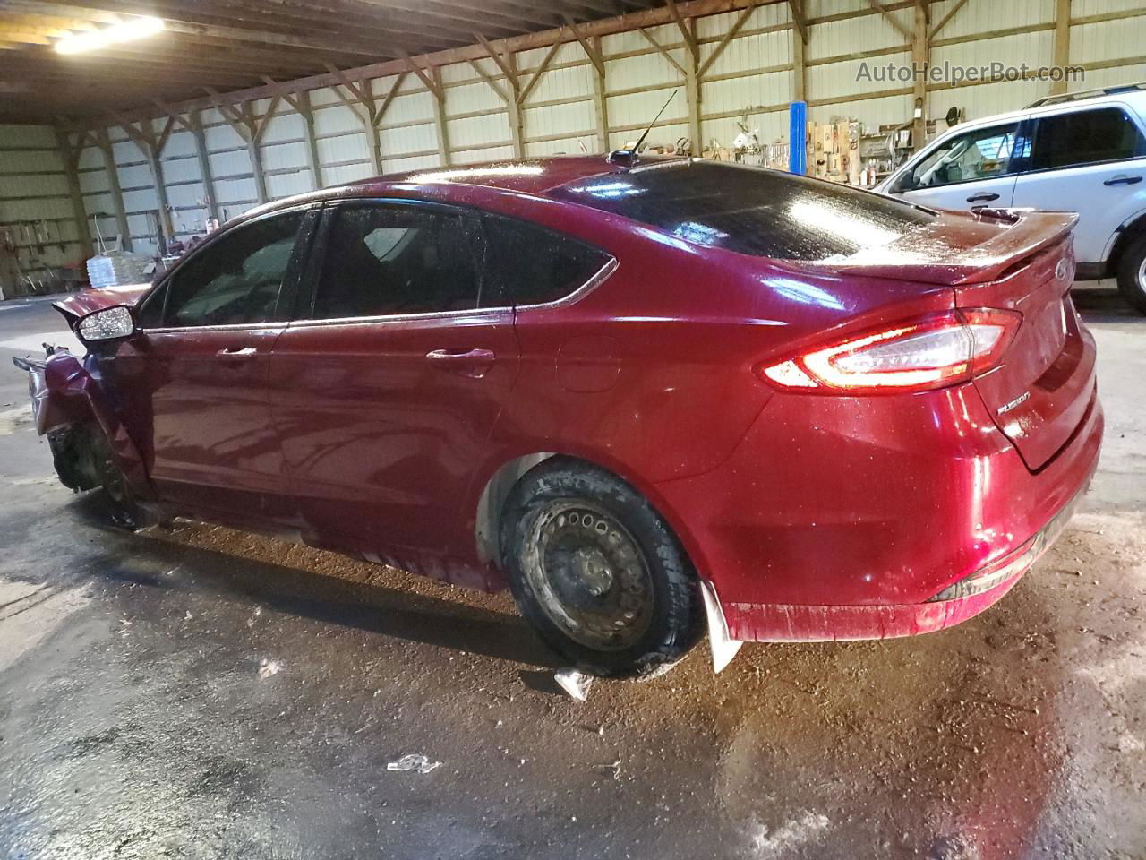 2016 Ford Fusion Se Maroon vin: 3FA6P0H77GR334999