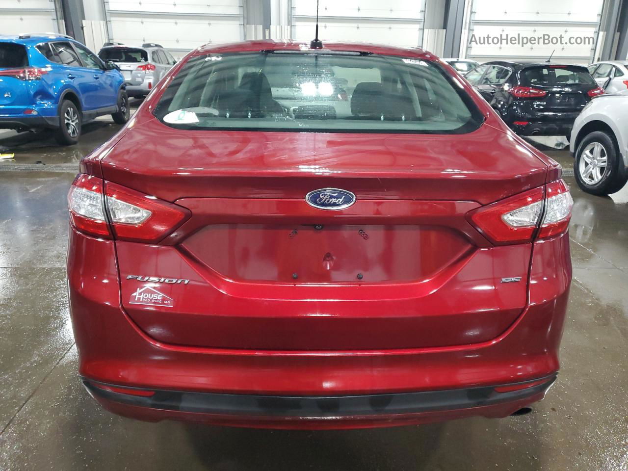 2016 Ford Fusion Se Red vin: 3FA6P0H77GR355996