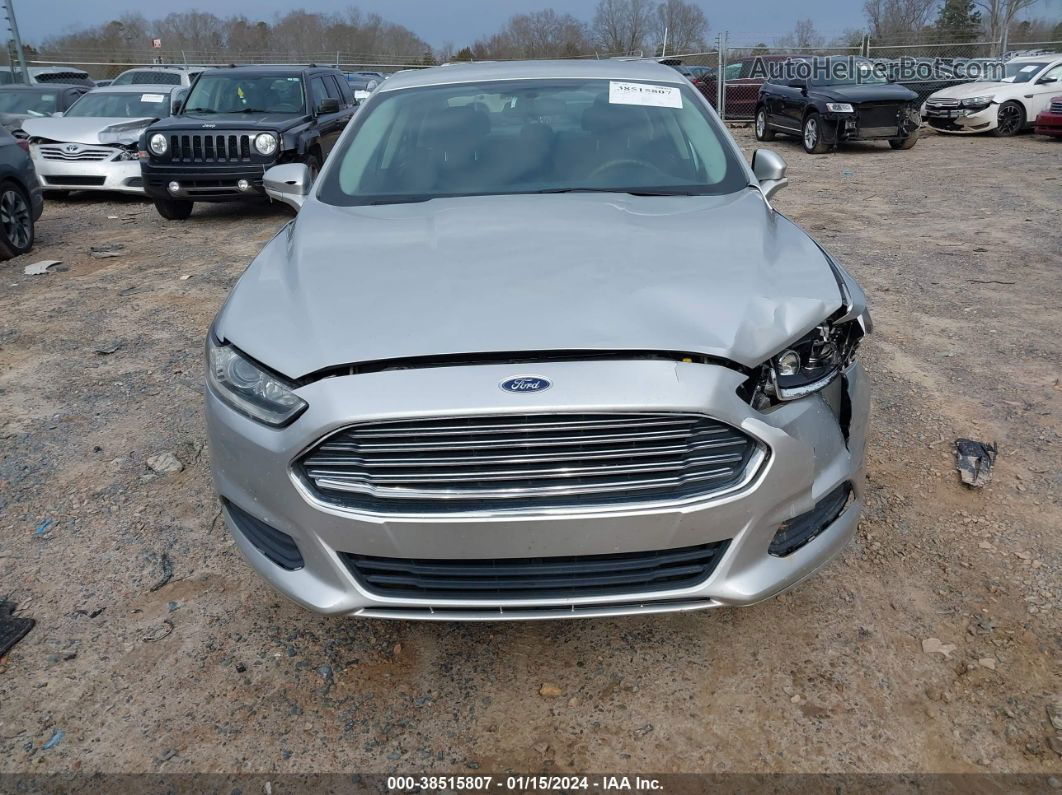 2016 Ford Fusion Se Silver vin: 3FA6P0H77GR374953