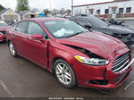 2016 Ford Fusion Se Burgundy vin: 3FA6P0H77GR389890