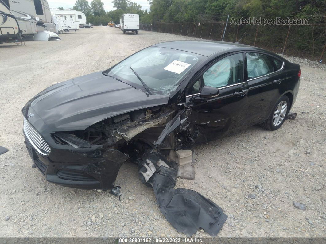 2016 Ford Fusion Se Black vin: 3FA6P0H77GR395317