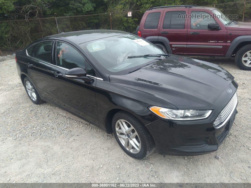 2016 Ford Fusion Se Black vin: 3FA6P0H77GR395317