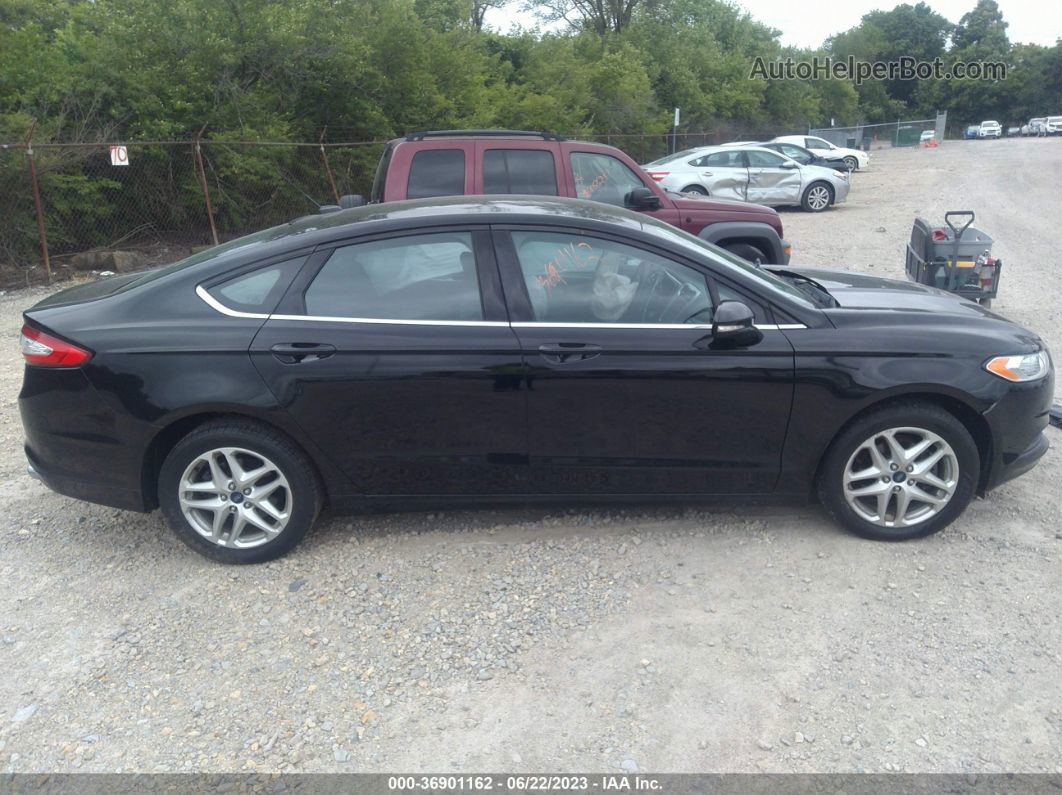 2016 Ford Fusion Se Black vin: 3FA6P0H77GR395317