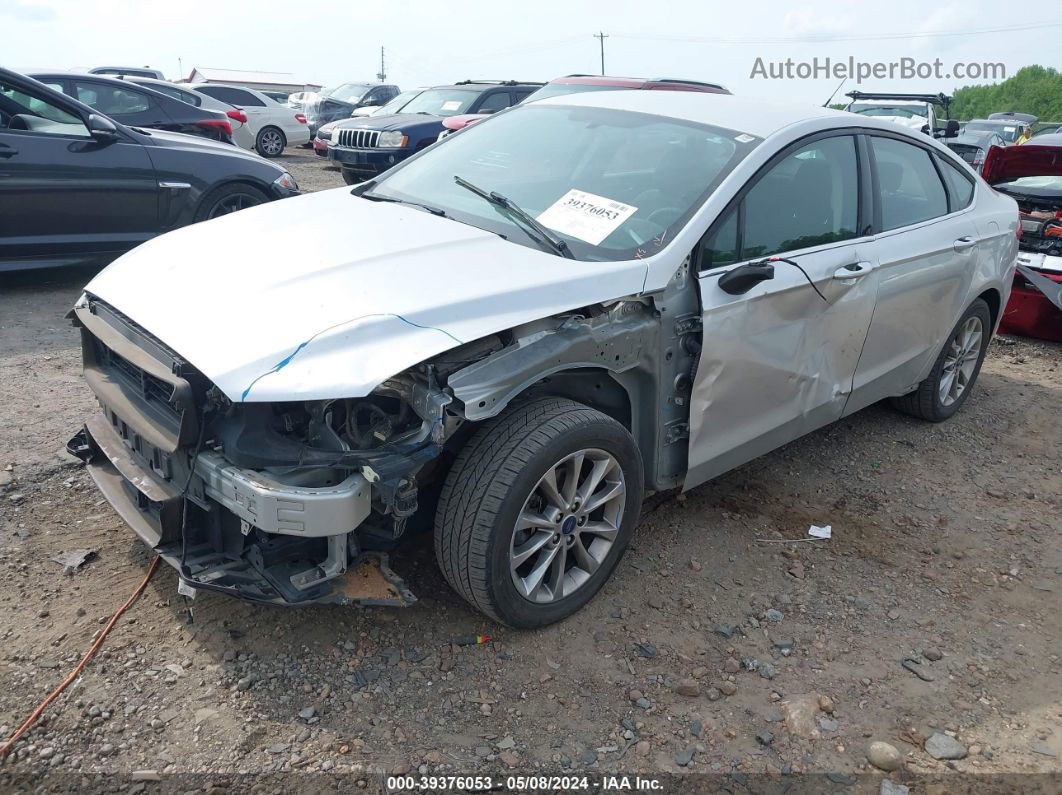 2017 Ford Fusion Se Silver vin: 3FA6P0H77HR370757