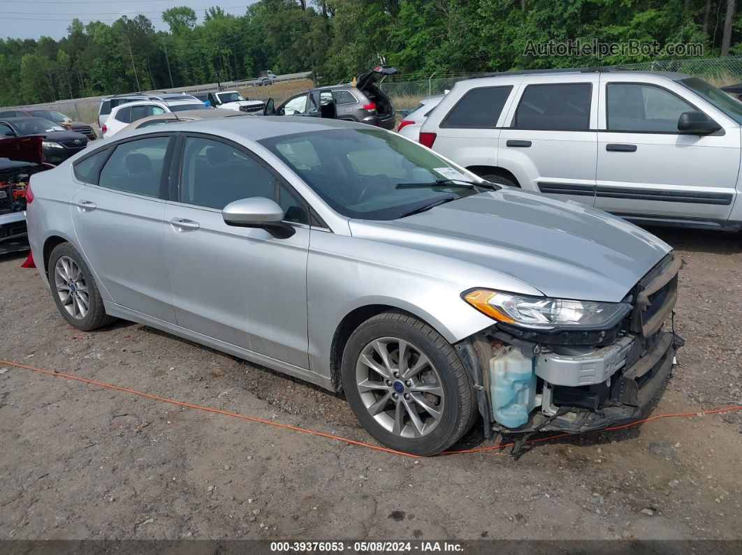 2017 Ford Fusion Se Silver vin: 3FA6P0H77HR370757