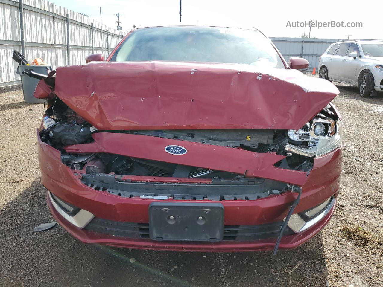 2017 Ford Fusion Se Red vin: 3FA6P0H77HR413140