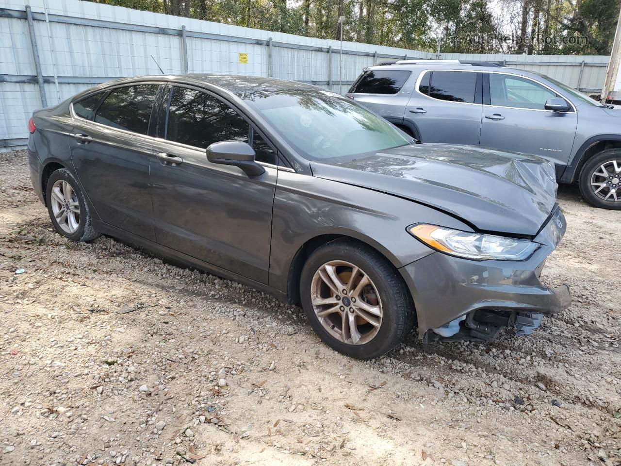 2018 Ford Fusion Se Charcoal vin: 3FA6P0H77JR135538