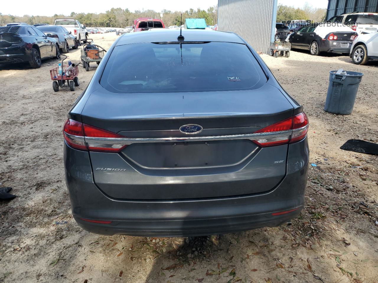 2018 Ford Fusion Se Угольный vin: 3FA6P0H77JR135538