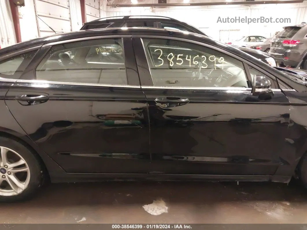 2018 Ford Fusion Se Black vin: 3FA6P0H77JR188692