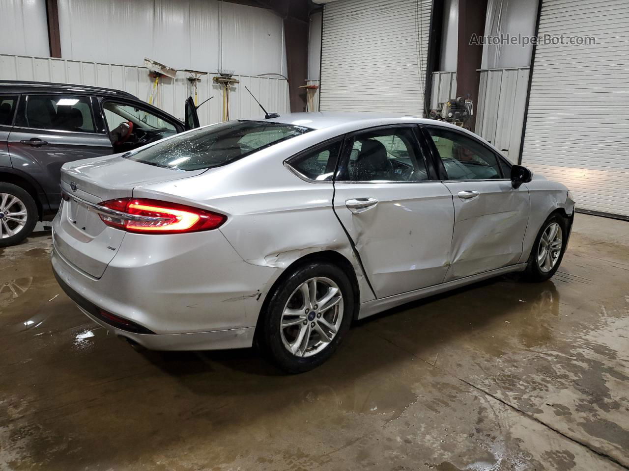 2018 Ford Fusion Se Silver vin: 3FA6P0H77JR250110