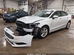 2018 Ford Fusion Se White vin: 3FA6P0H77JR250138